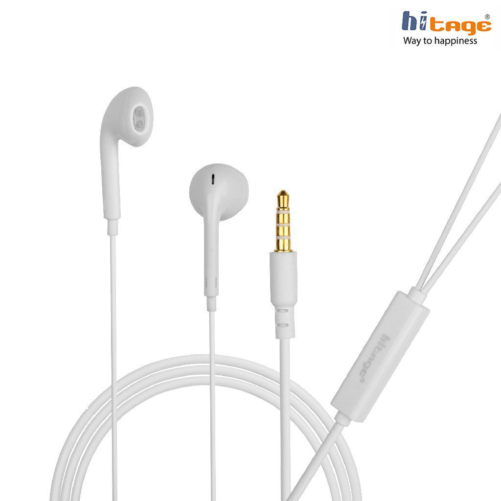     			Hitage 331 Duisah  Original Headset for S9 and S9 Plus On Ear Headset with Mic White