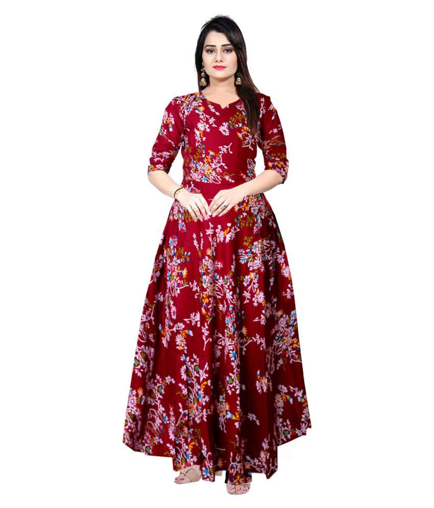 rayon full flair gown