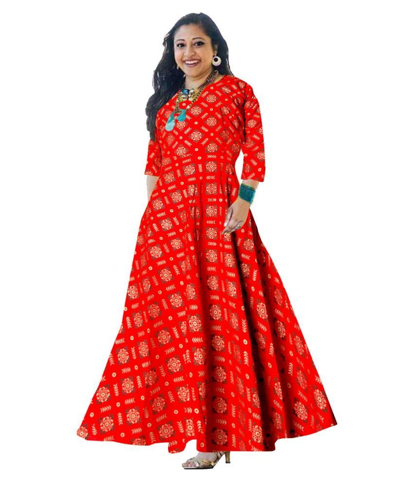rayon full flair gown
