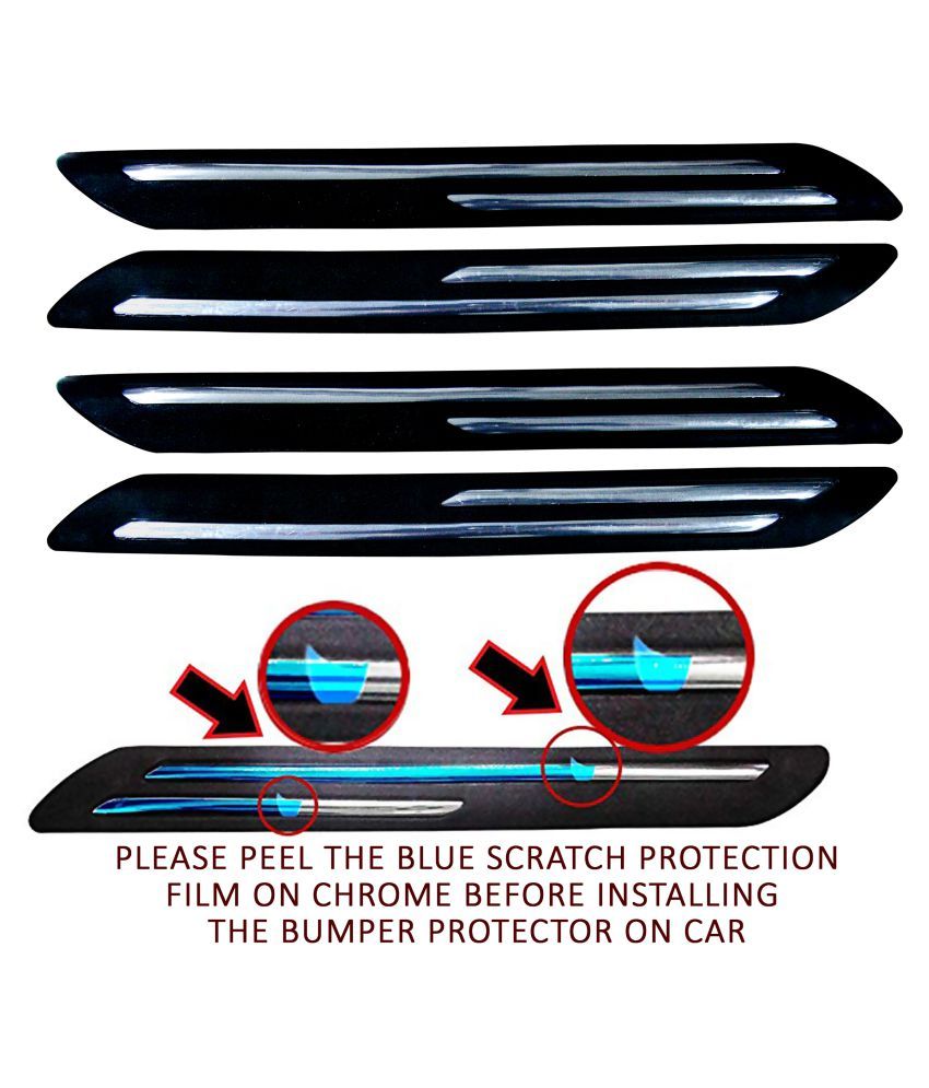 Auto Kite Premium Quality Car Double Chrome Linning Bumper Corner