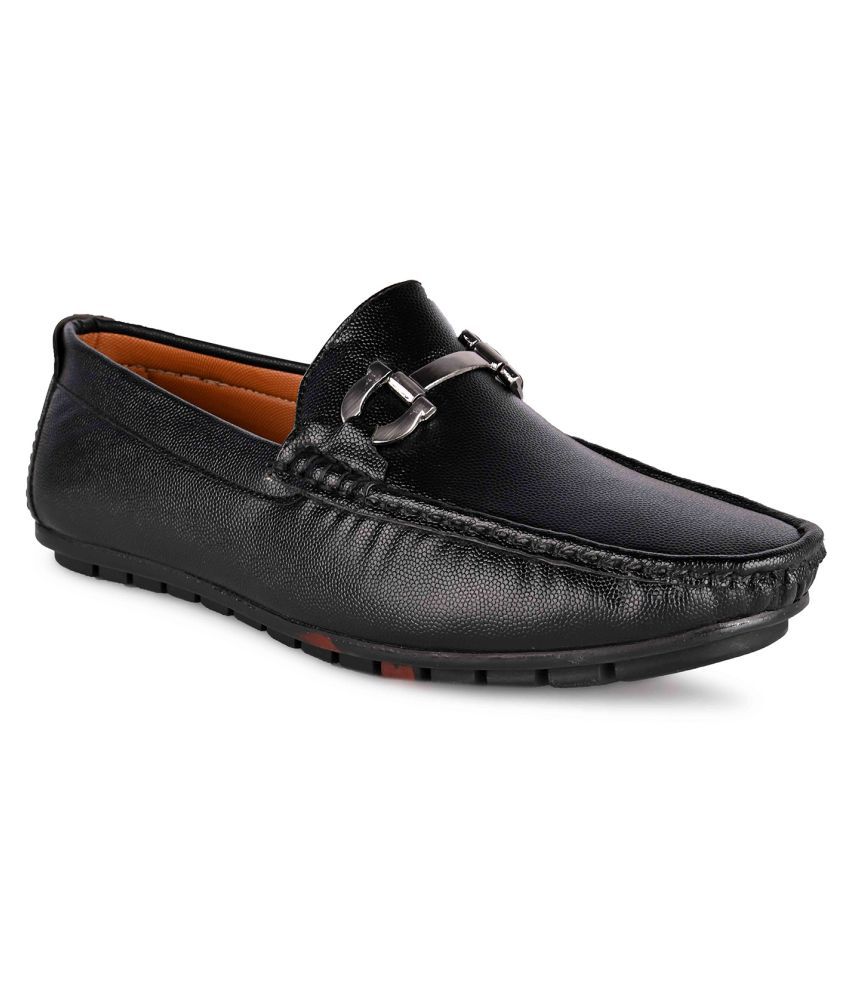 ALBERTO MORENO Black Loafers - Buy ALBERTO MORENO Black Loafers Online ...