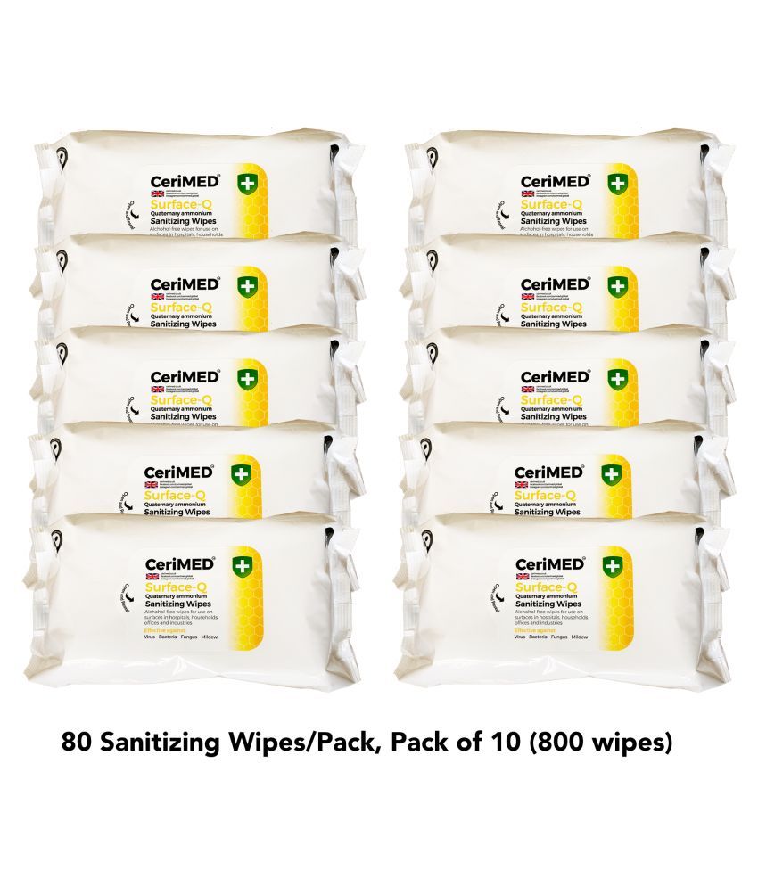 CERIMED Disinfecting Wipes All Purpose Cleaner Wipes Surface cleaning ...