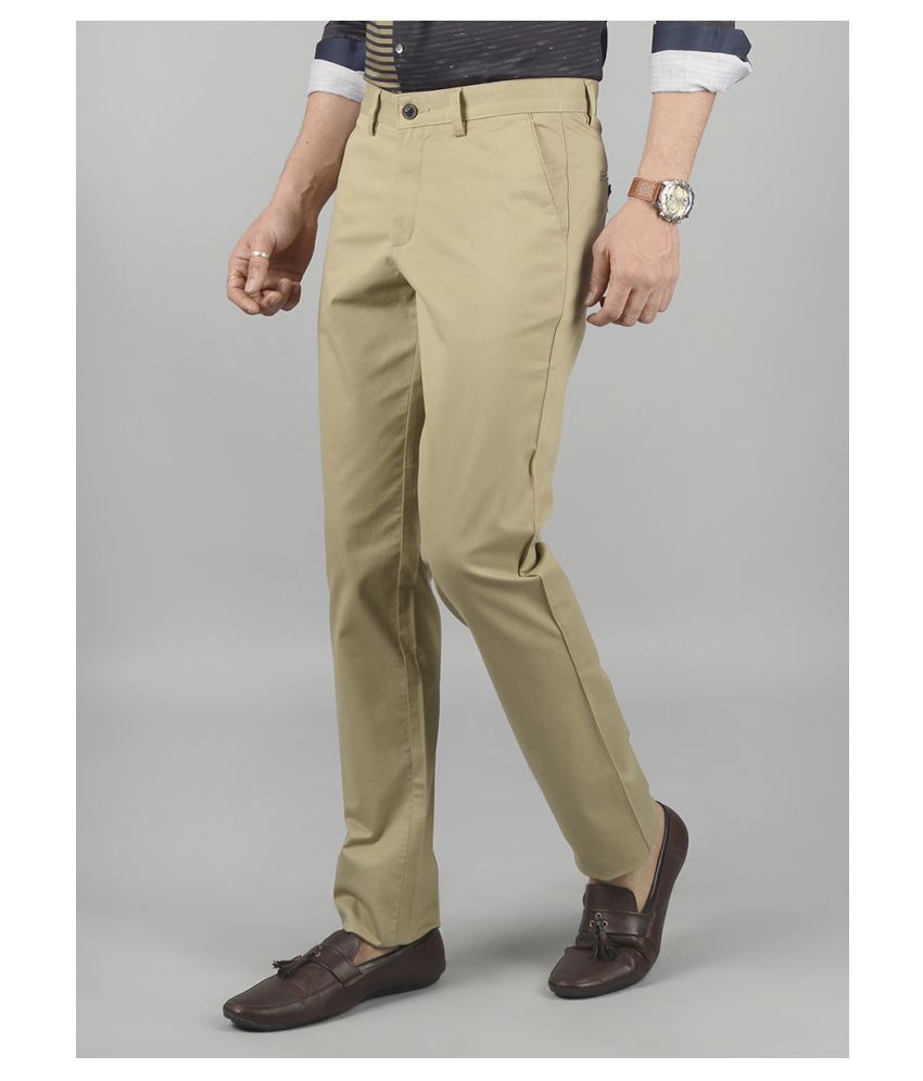 JB Sport Beige Slim -Fit Trousers - Buy JB Sport Beige Slim -Fit ...