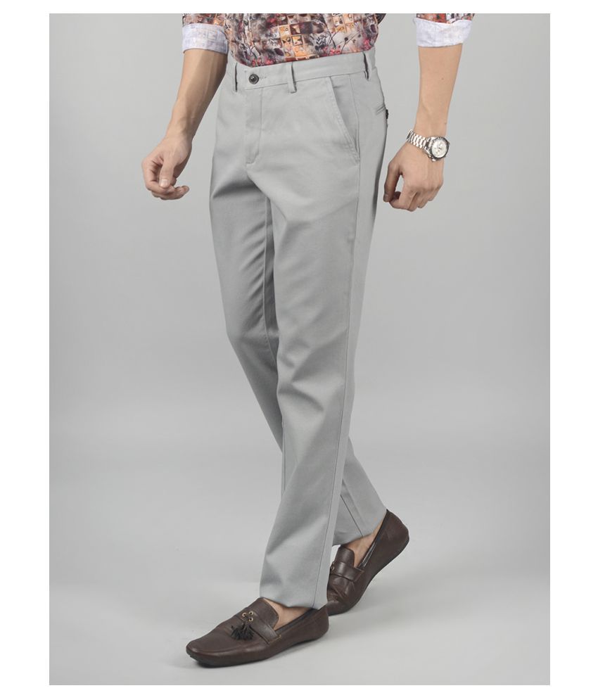 JB Sport Grey Slim -Fit Trousers - Buy JB Sport Grey Slim -Fit Trousers ...