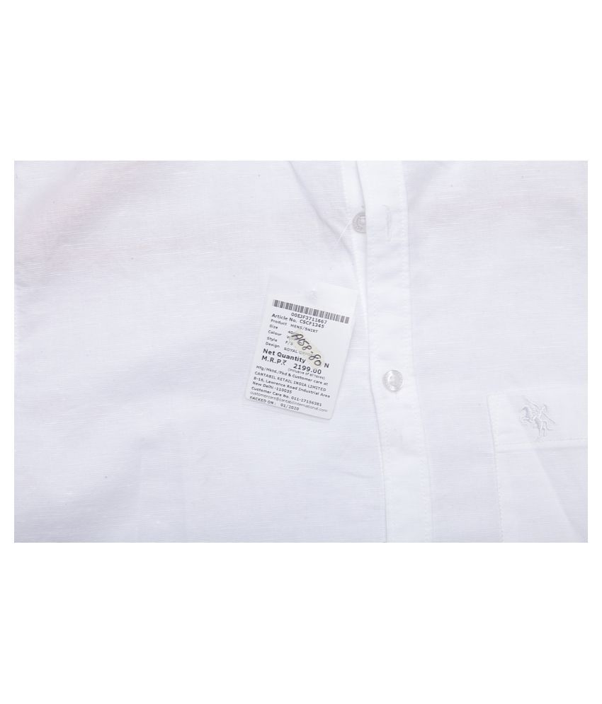 cantabil white shirt