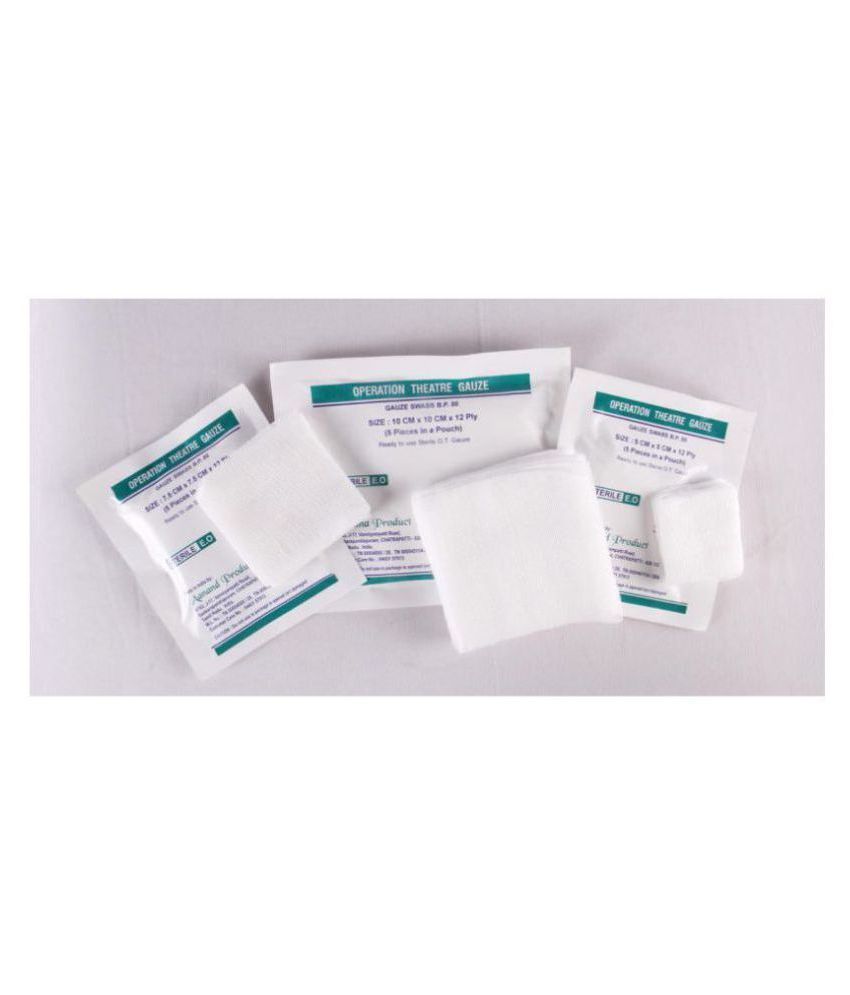 Aanand Product STERILIZED GAUZE SWAB_7.5CM X 7.5CM Gauze Swab: Buy ...