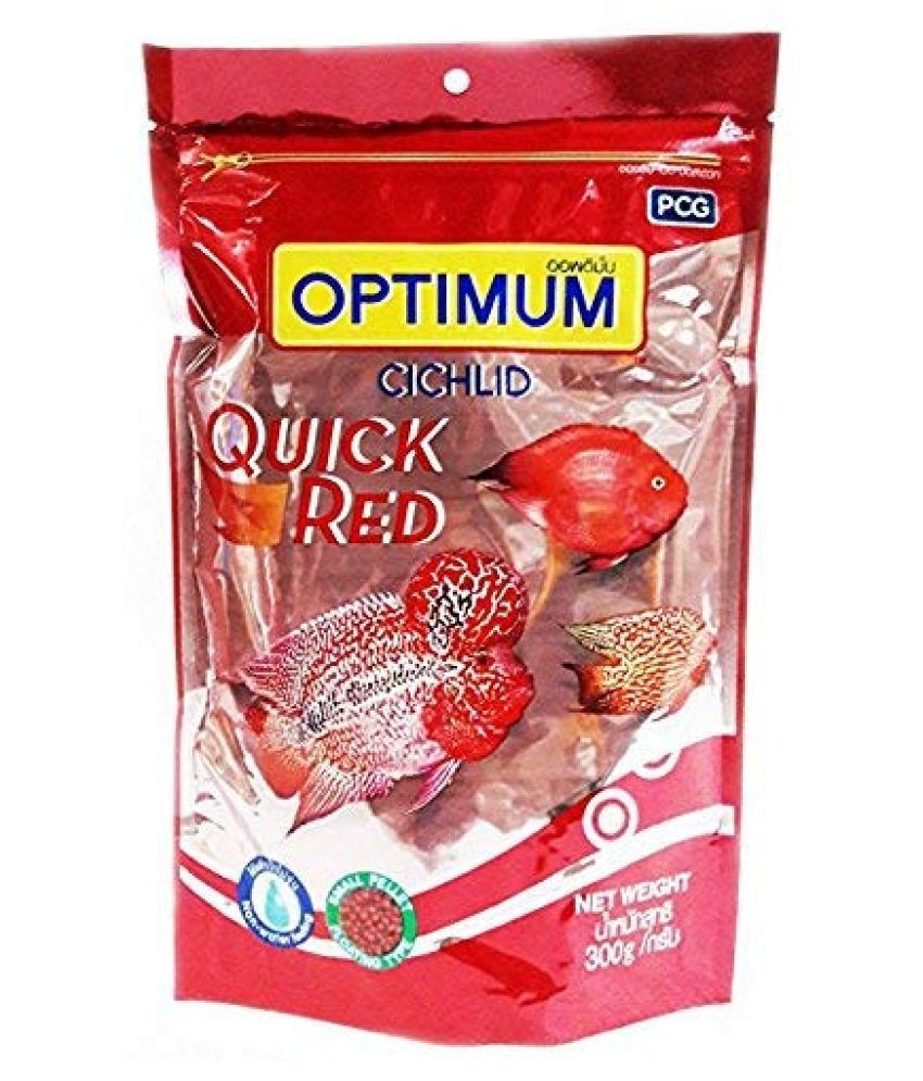     			The Oceans Optimum Cichlid Quick Red Small Pellet Fish Food 300 g (Pack of 3)