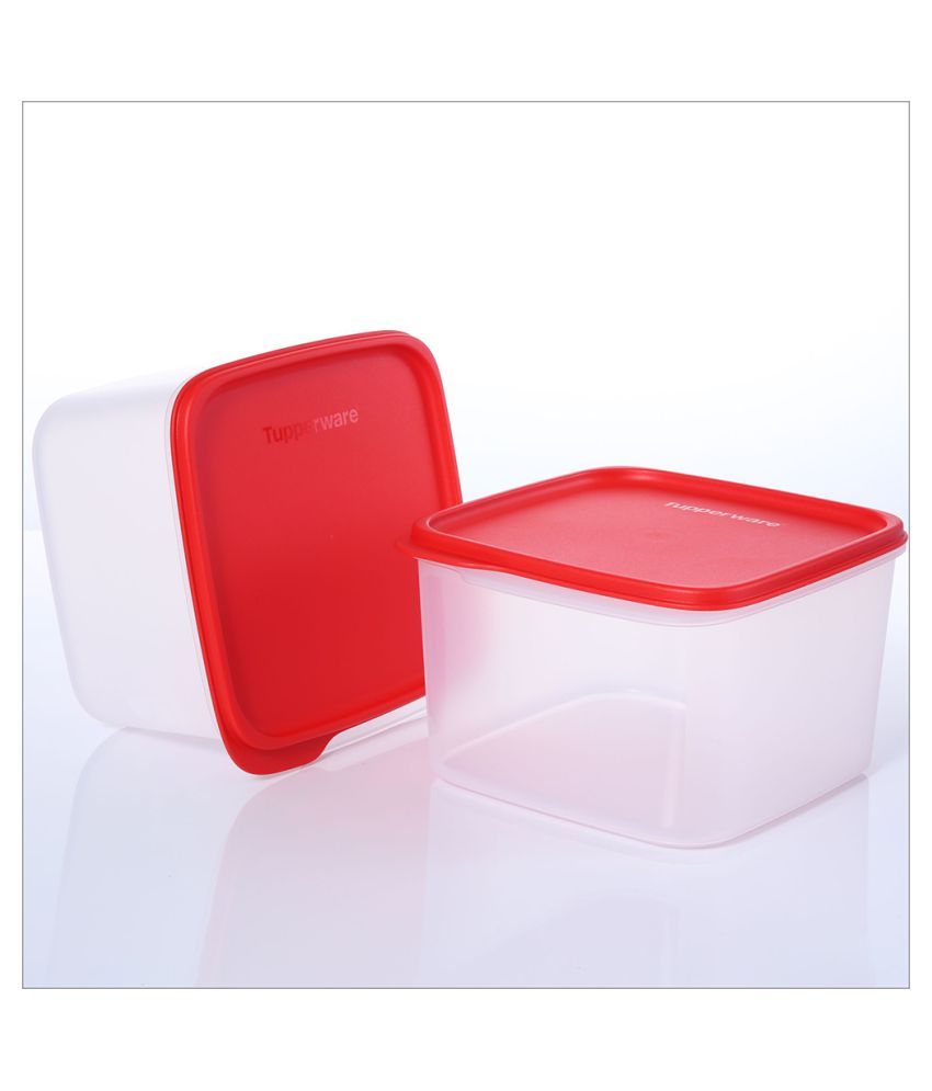 Tupperware Smart Storer Square Container 2.5l 2pc Buy Online at Best