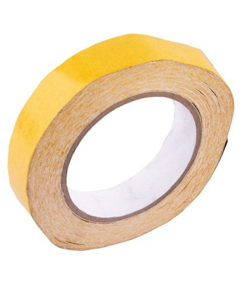     			Double sided transparent Tape For Attach Hair Patch/Wig (25mm x 5meters) (Yellow),