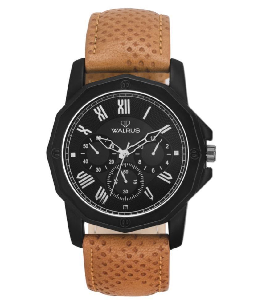     			Walrus MACHINO-II Leather Non-Functional Chronograph Men's Watch