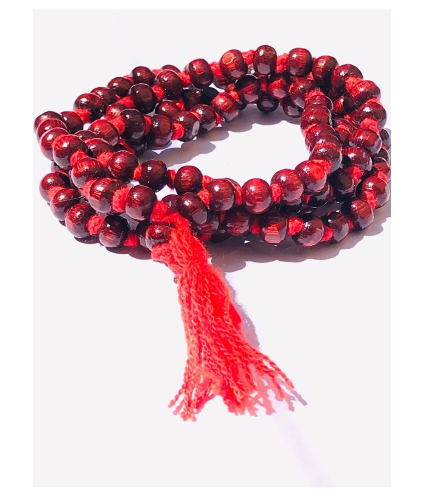     			Sullery Red Sandalwood (Lal Chandan) 108+1 beads mala