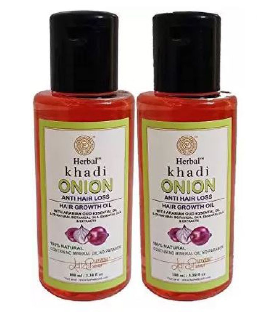 Khadi Herbal Onion Hair oil 200 mL Pack of 2: Buy Khadi ...