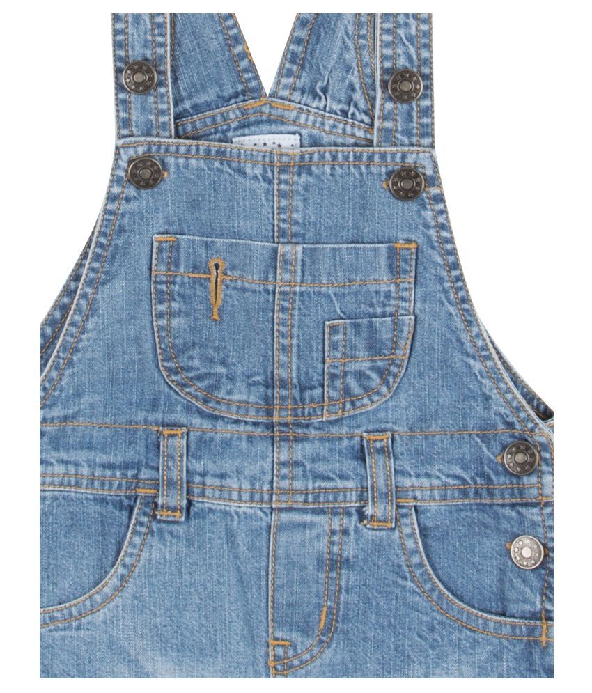 Boys Washed Denim Dungarees - Buy Boys Washed Denim Dungarees Online at ...