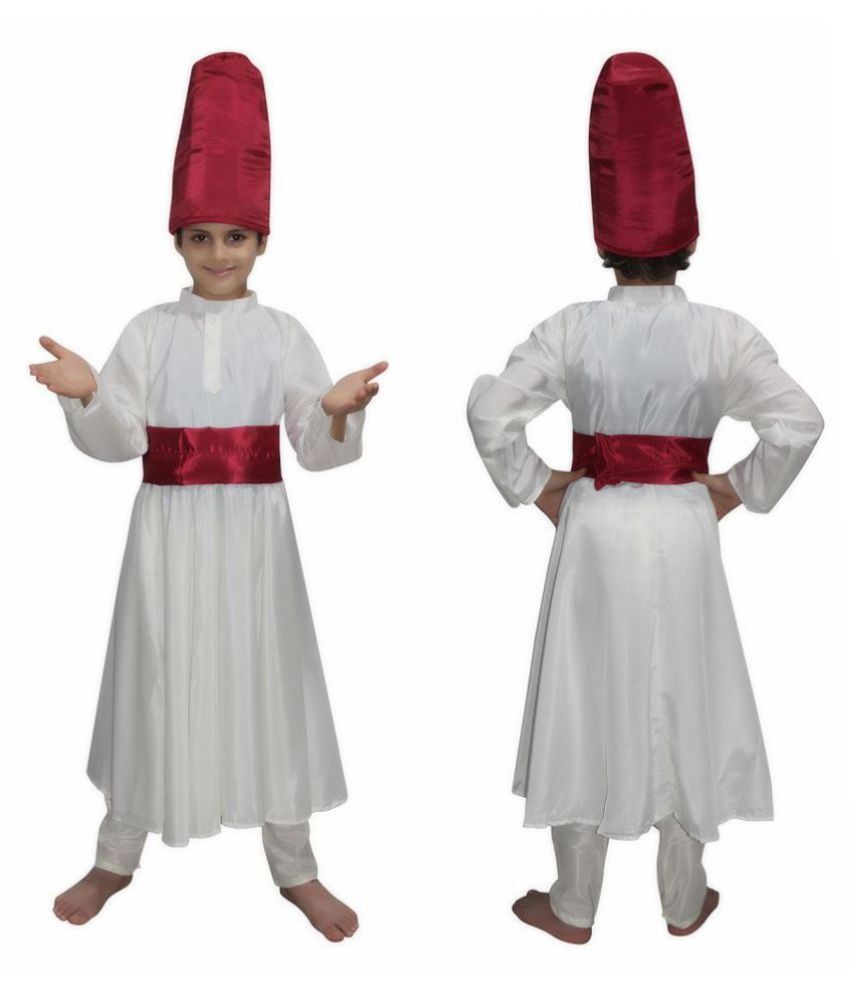     			Kaku Fancy Dresses Sufi Gown Indian State/Dance Costume For Kids School Annual function/Theme
