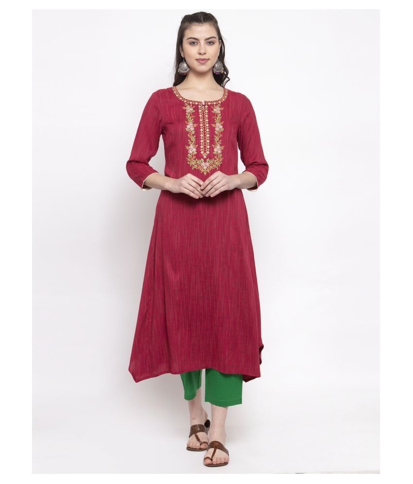 buy red anarkali online