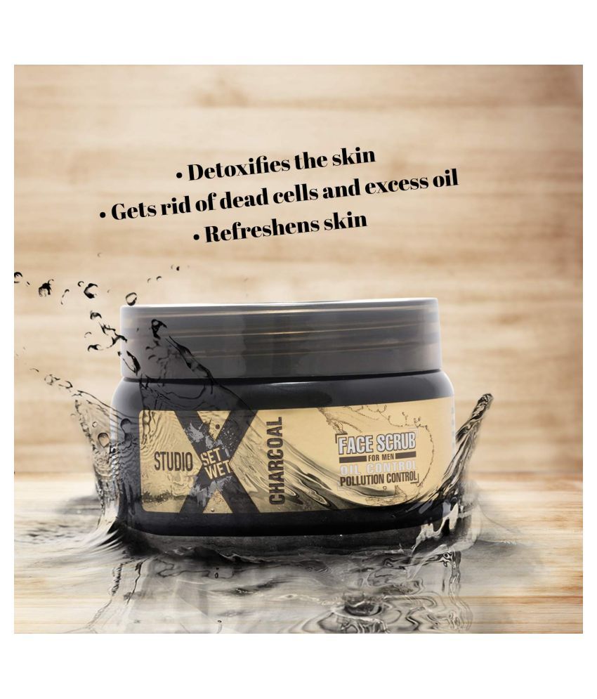 set wet charcoal face wash