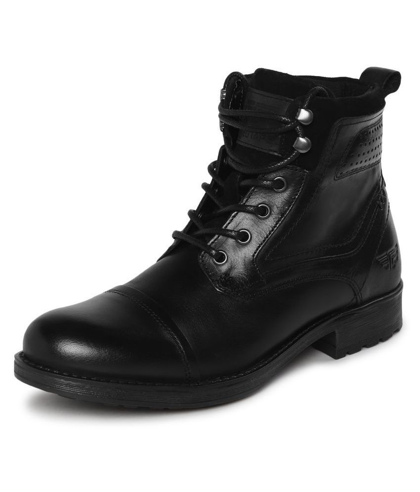 Red Tape Black Casual Boot - Buy Red Tape Black Casual Boot Online at ...