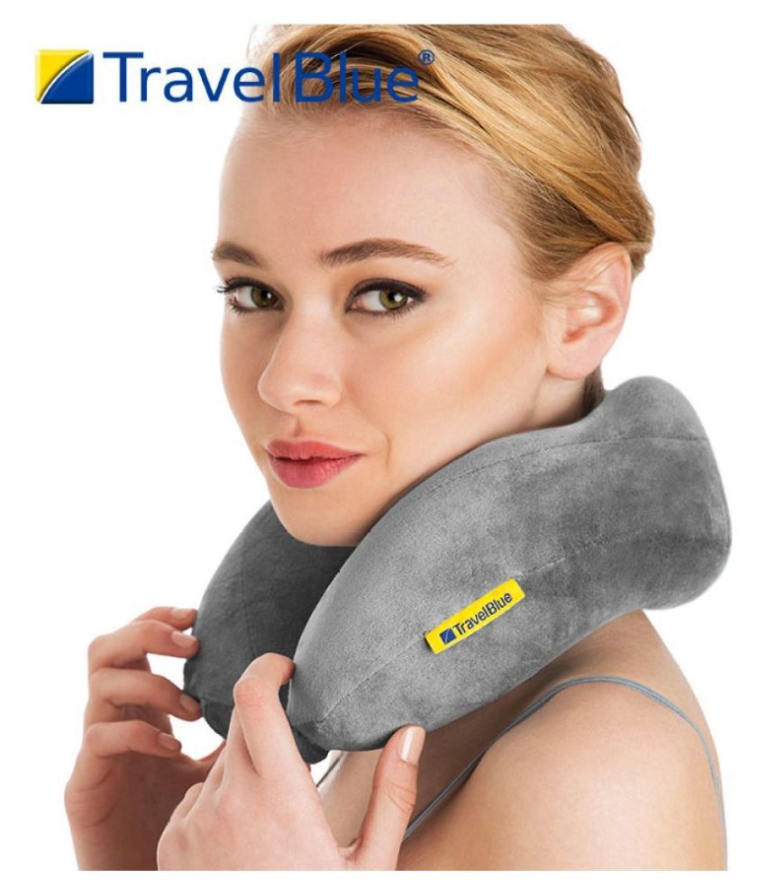 Travel Blue Grey Travel Pillow Buy Travel Blue Grey Travel Pillow