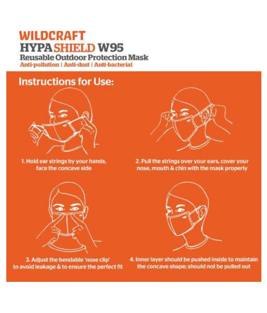 Wildcraft Reusable Face mask ( Pack of 5 ) Buy Wildcraft Reusable Face