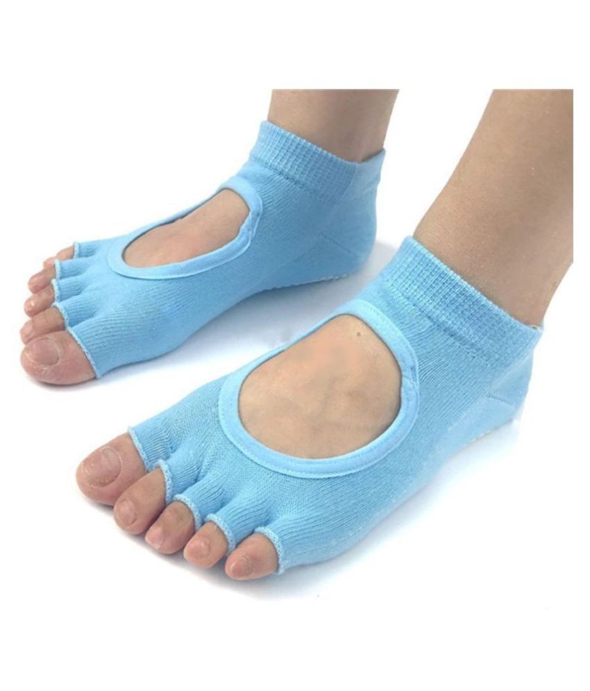 1 Pair Silicone Socks Anti-Slip Detox Massage Foot Care Tool Yoga
