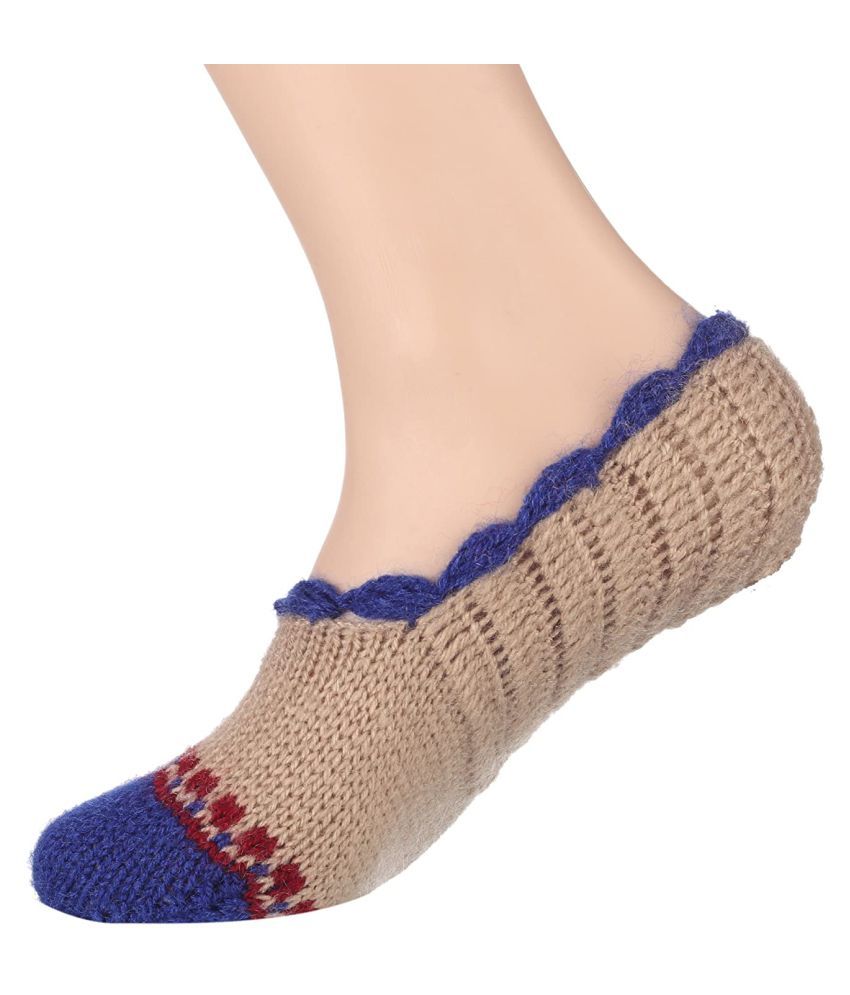     			KC Store - Multicolor Woollen  Women's Ankle Length Socks ( Pack of 1 )