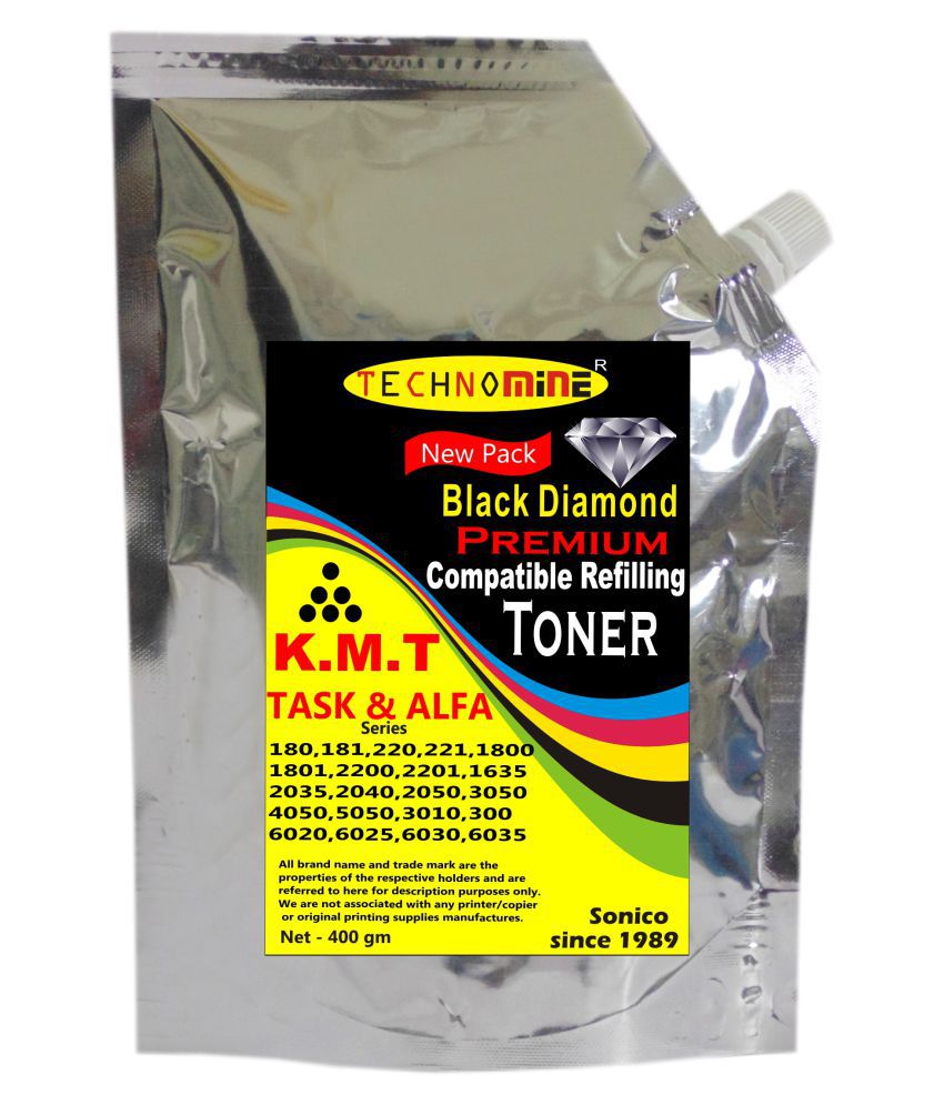 Technomine Kyocera 1800,2200 Black Pack of 1 Ink bottle for kyocera Taskalfa 1800,1801,2200,2201,180,181,220,221,1635,2040,2050,3050,,3010,300i,6020,6025,6030,