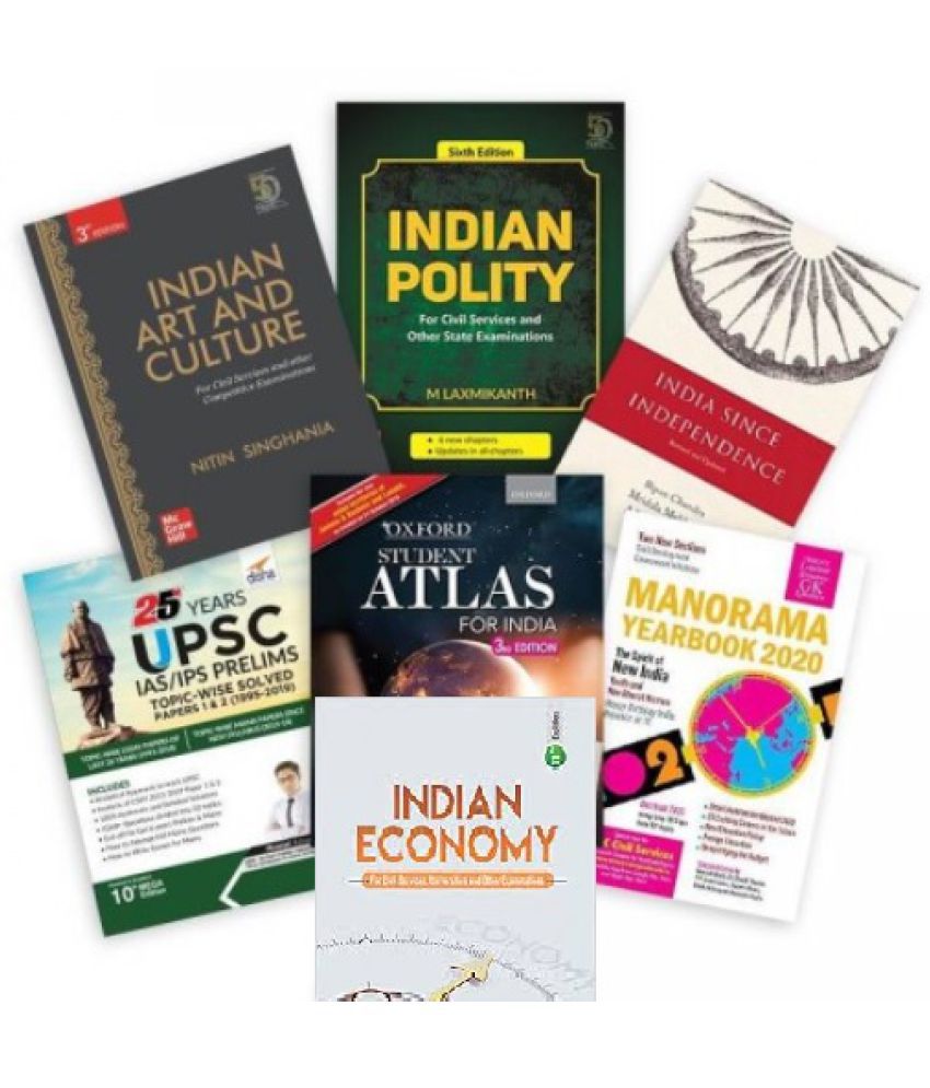 Complete UPSC Preparation Private Publication Books Kit (English Medium