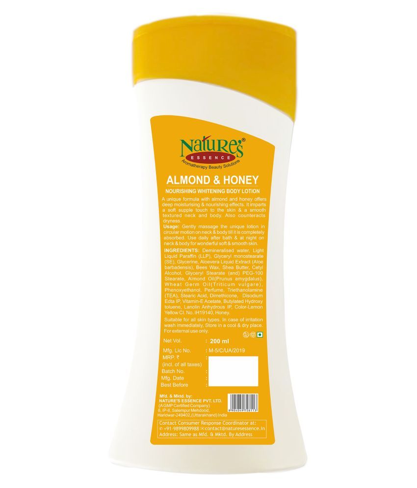 almond white lotion