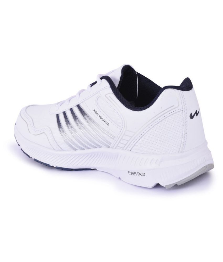 white spin shoes