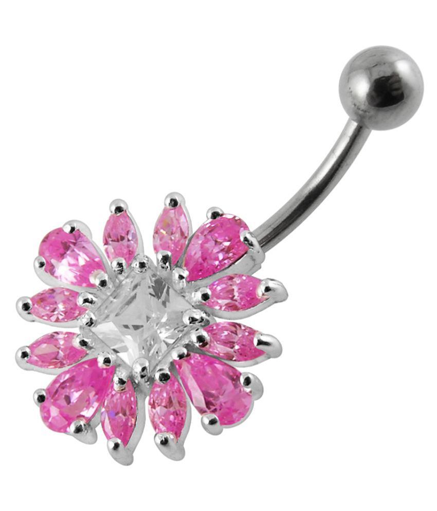 Navel Piercing Belly Ring 1.6mm (14G), 10mm Long Surgical Steel