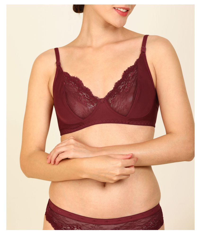 Buy Fashion Comfortz Nylon Bra And Panty Set Online At Best Prices In India Snapdeal 9547