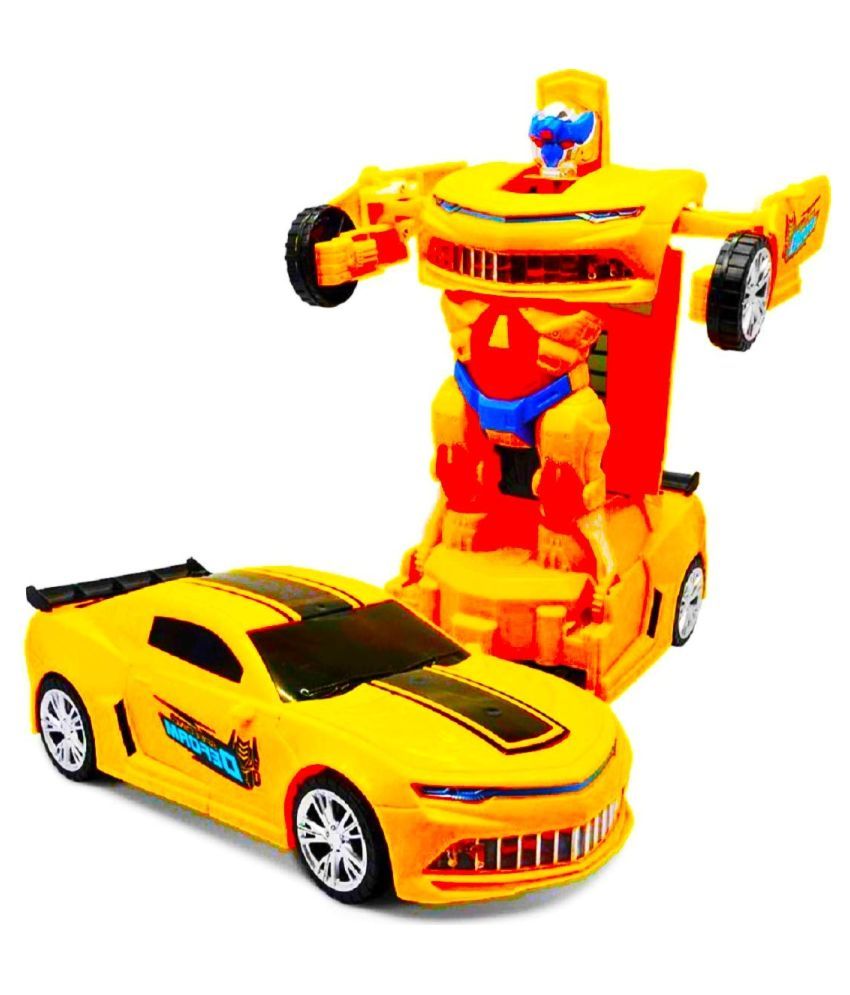 remote control transformer toy car with lights