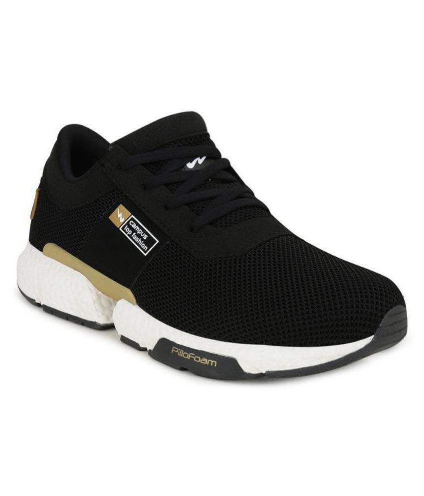 campus brave black running shoes