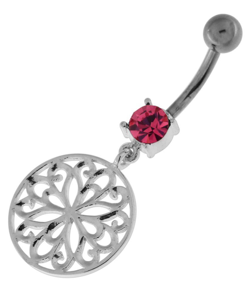 Navel Piercing Belly Ring 1.6mm (14G), 10mm Long Surgical Steel