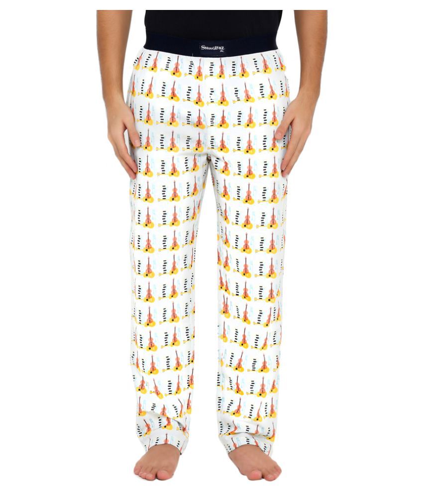 fluffy white pyjamas