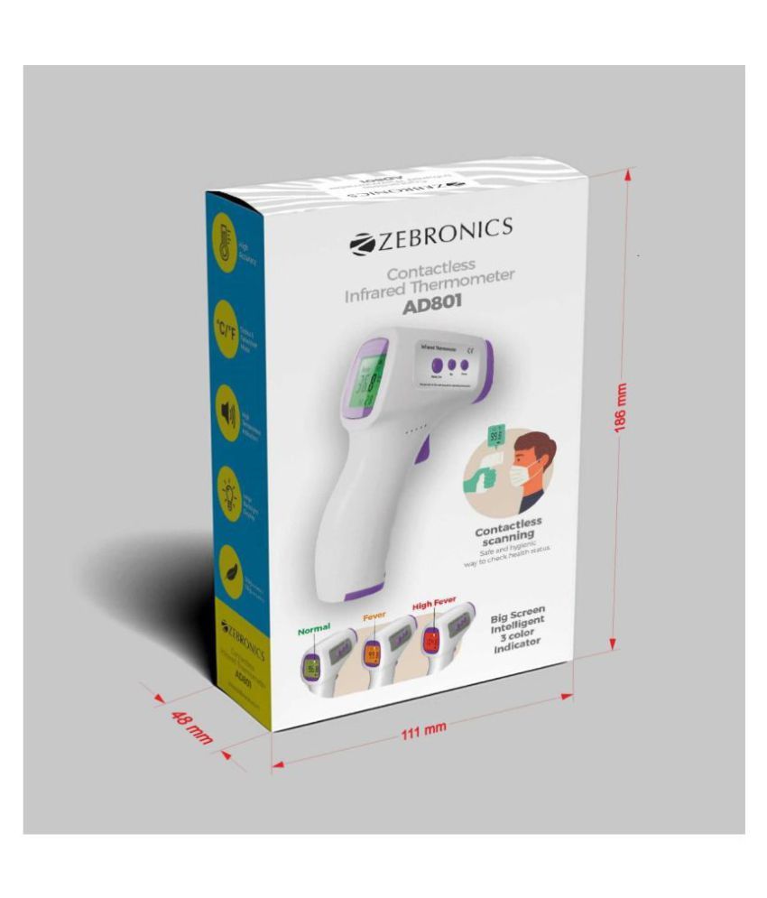 Zebronics Zebronics Contactless Infrared Thermometer AD801 Hard Buy