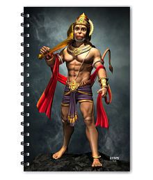 ESCAPER Bajrang Bali With Gada (RULED), Hanuman Diary, Devotional Dairy, God Diary, Designer Diary, Journal, Notebook, Notepad