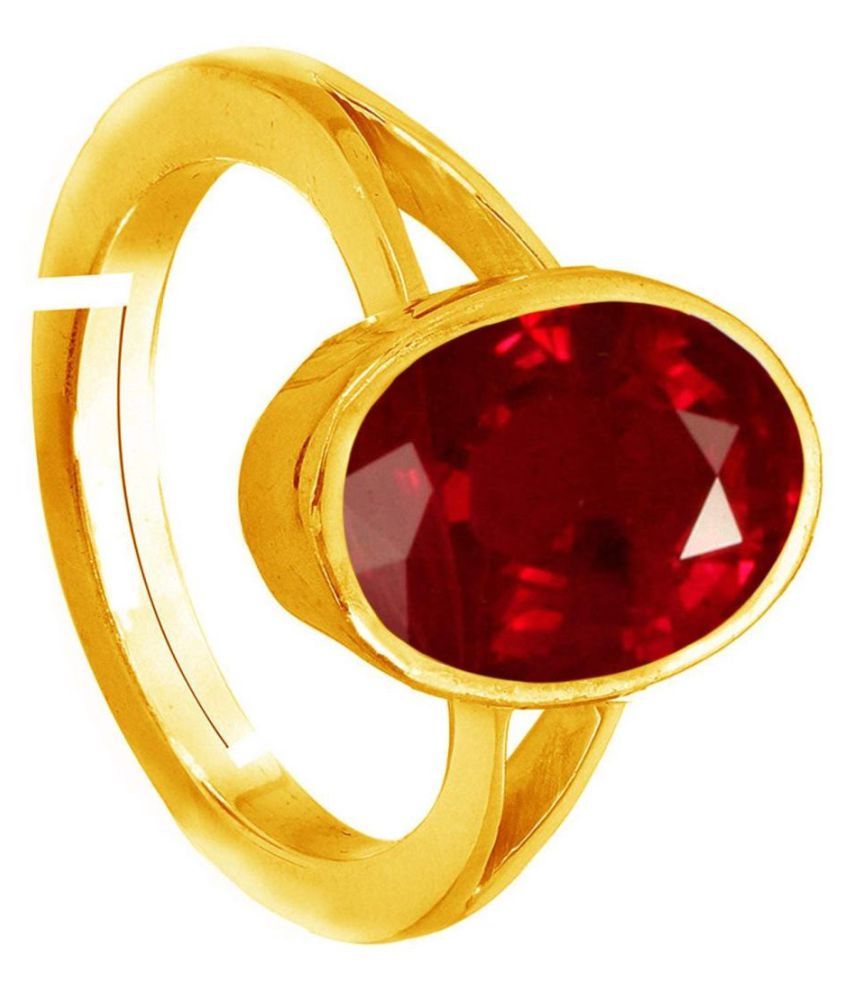 7.25 Carat Red Ruby Ring Original Natural and Certified Oval Cut