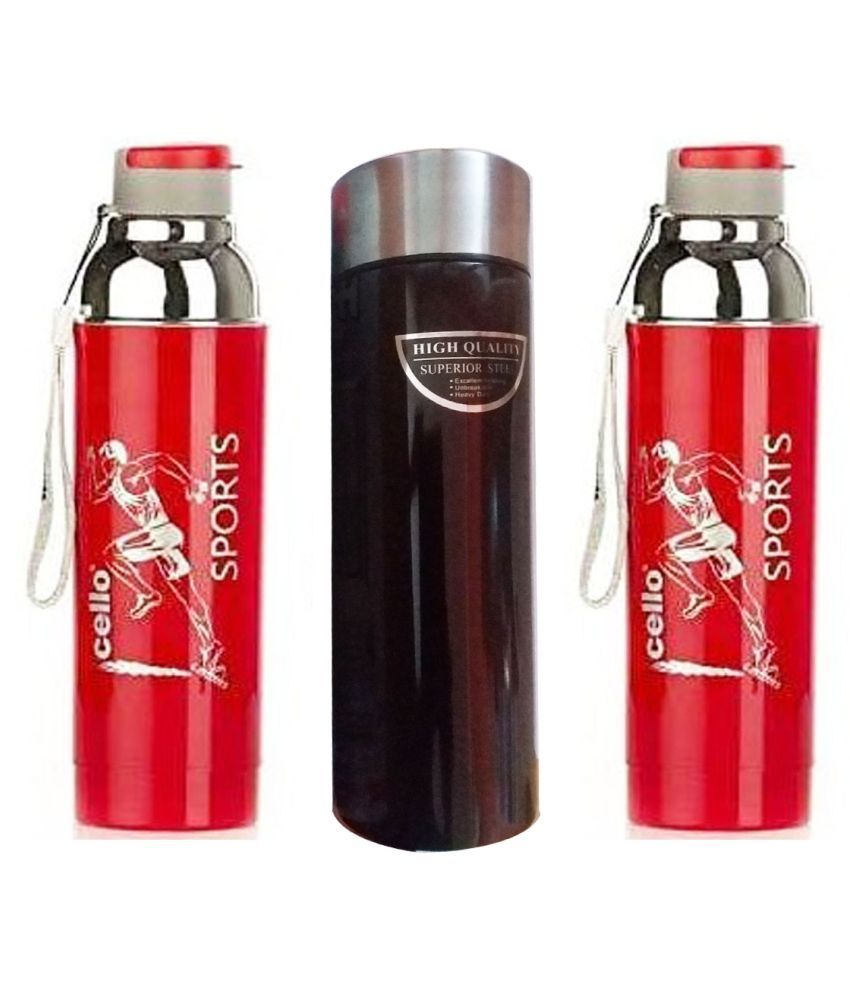 Cello Multicolour 1000 Ml Water Bottle Set Of 3 Buy Online At Best Price In India Snapdeal