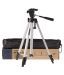 Golfino WF 330A Professional Lightweight Aluminum Portable Tripod Stand 3 Way Head for Digital Camera Supports Up to 3000 g Silver and Black,330