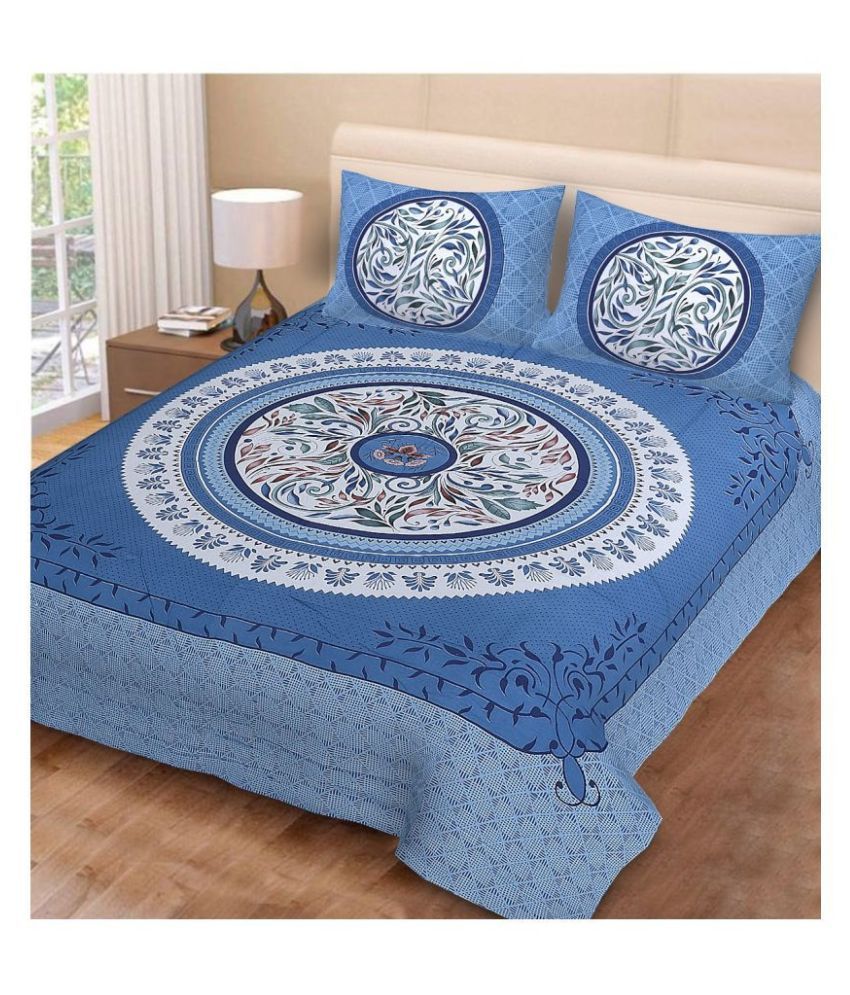 Quilt 'N' RAZAI Cotton Double Bedsheet with 2 Pillow Covers Buy Quilt