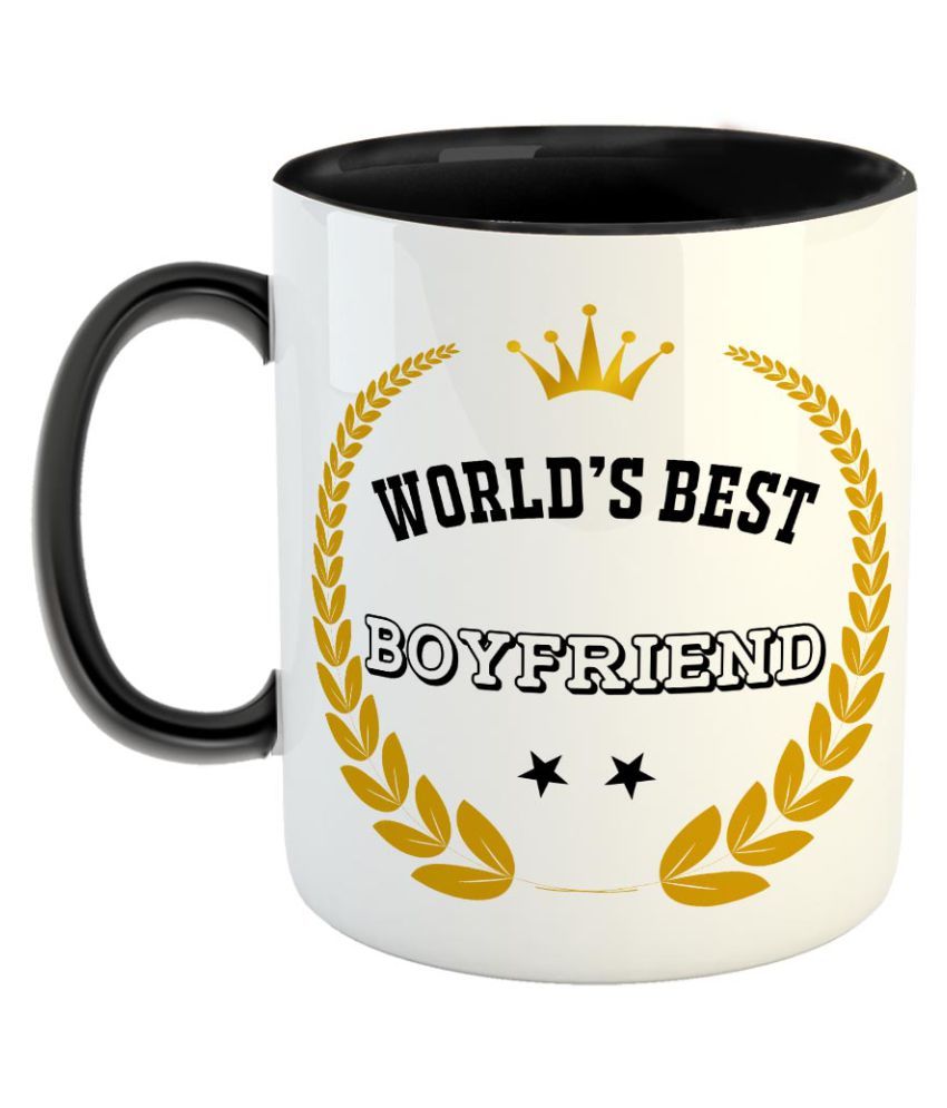 FurnishFantasy World's Best Boyfriend Coffee Mug Best Gift for