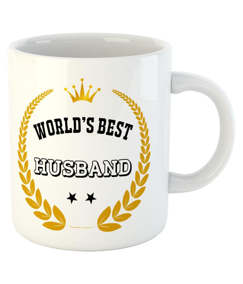 FurnishFantasy World's Best Husband Coffee Mug Best Gift for