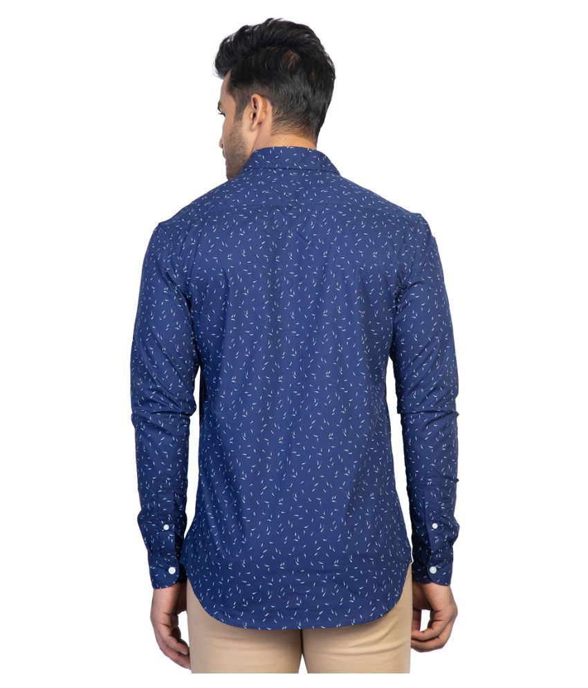 WEAVER CLOTHES 100 Percent Cotton Navy Shirt - Buy WEAVER CLOTHES 100 ...