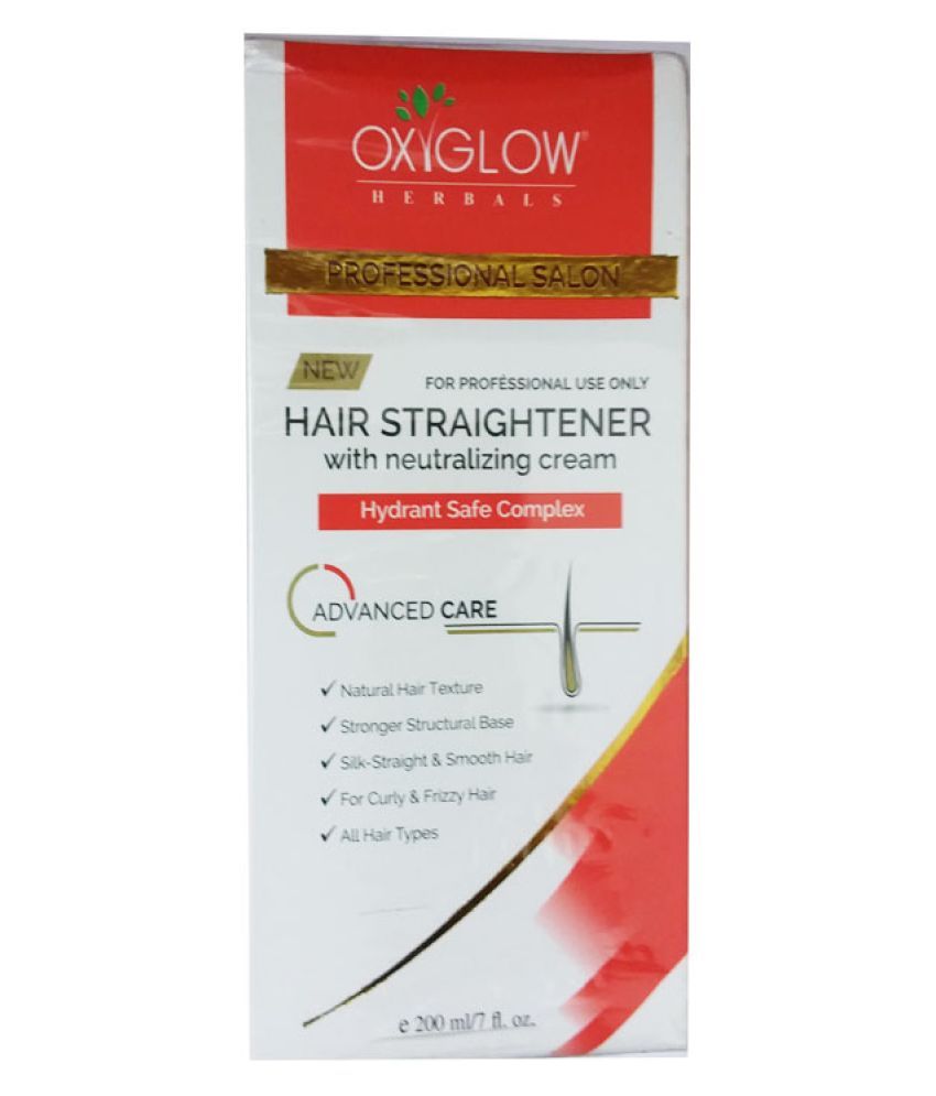 oxyglow hair straightener with neutralizing cream