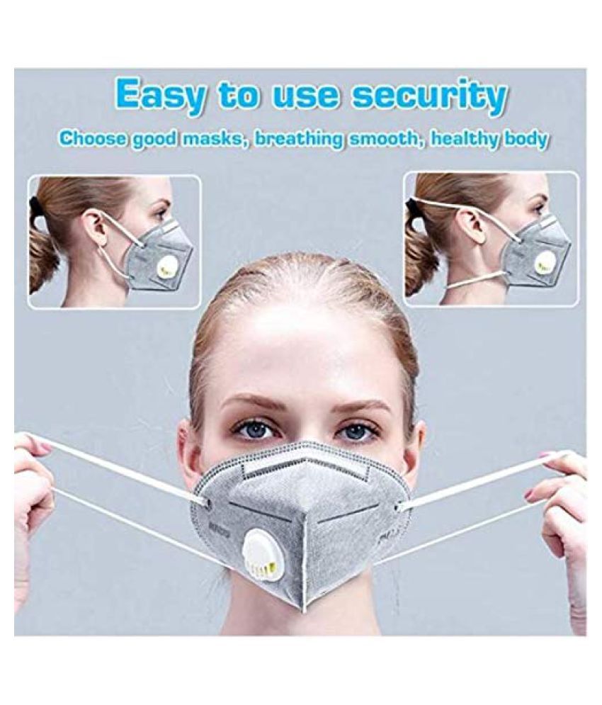 Pious KN95 Anti Pollution Protection face Mask Respirator with Nosepin