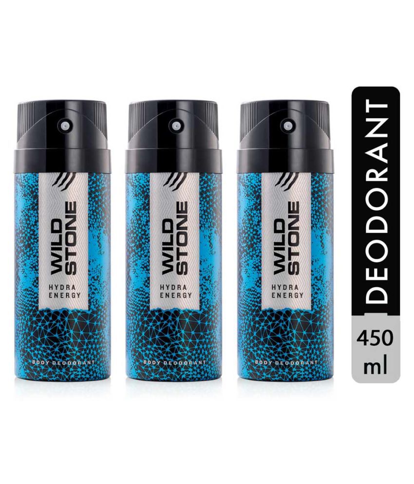     			Wild Stone HYDRA ENERGY ( PACK OF 3) Deodorant Spray - For Men (150 ml, Pack of 3)