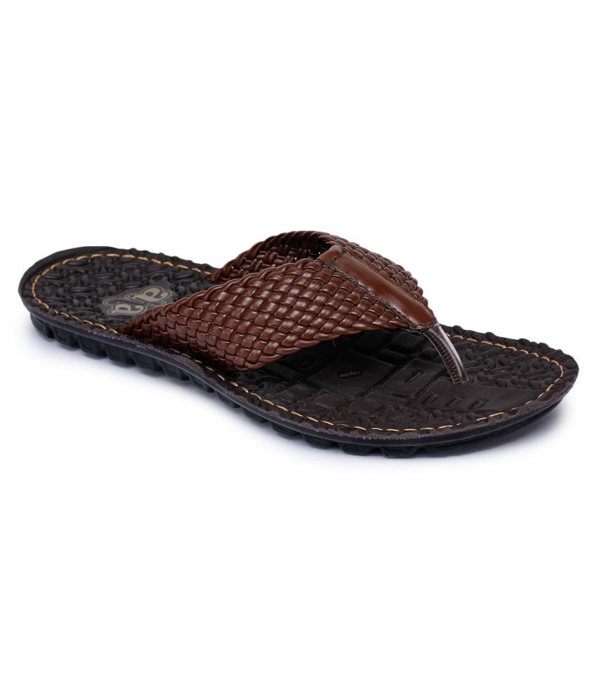     			Liberty Brown Flip Flops