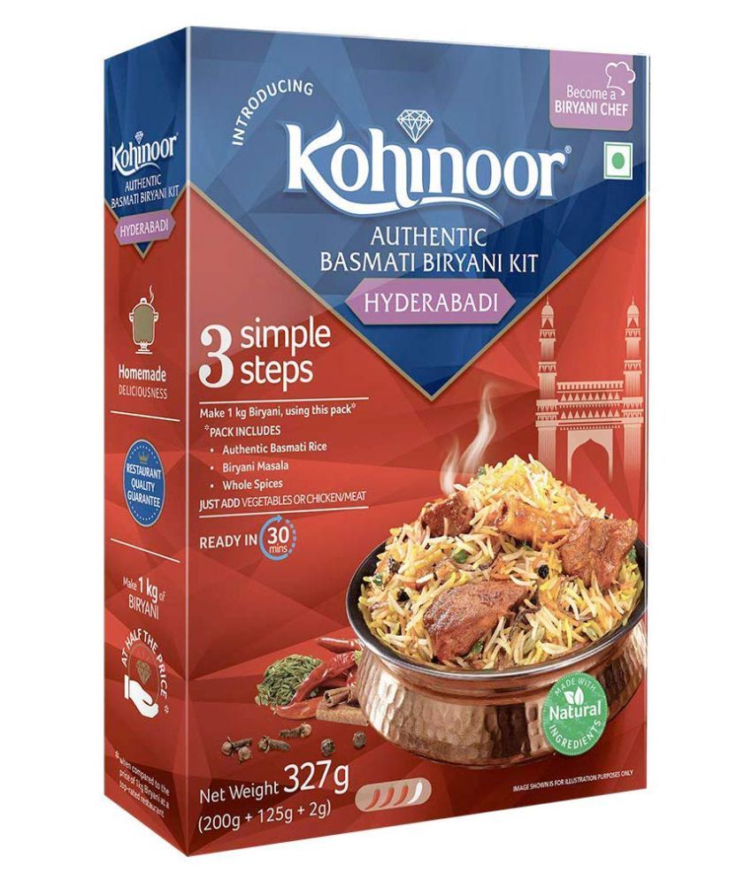 Kohinoor Basmati Biryani Kit 327 gm Buy Kohinoor Basmati Biryani Kit