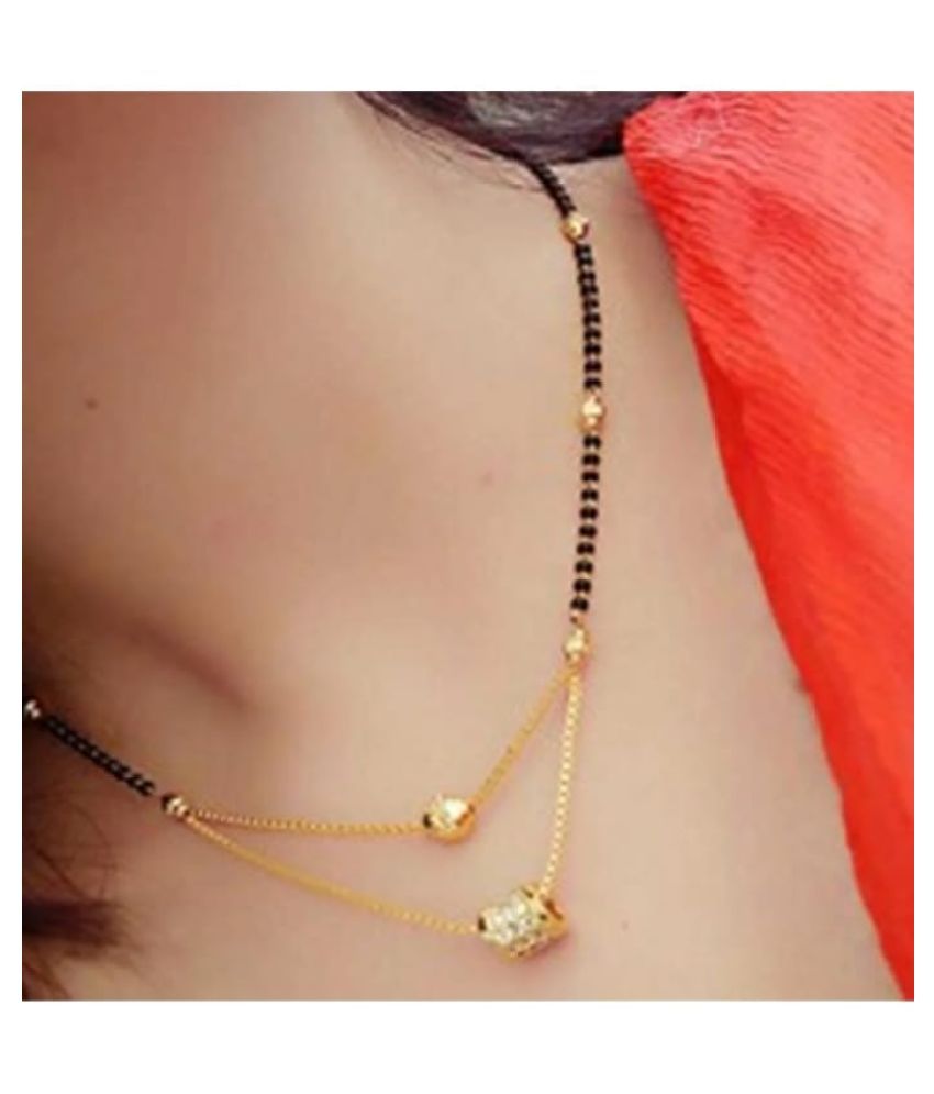     			soni daily wear double layer mangalsutra for women